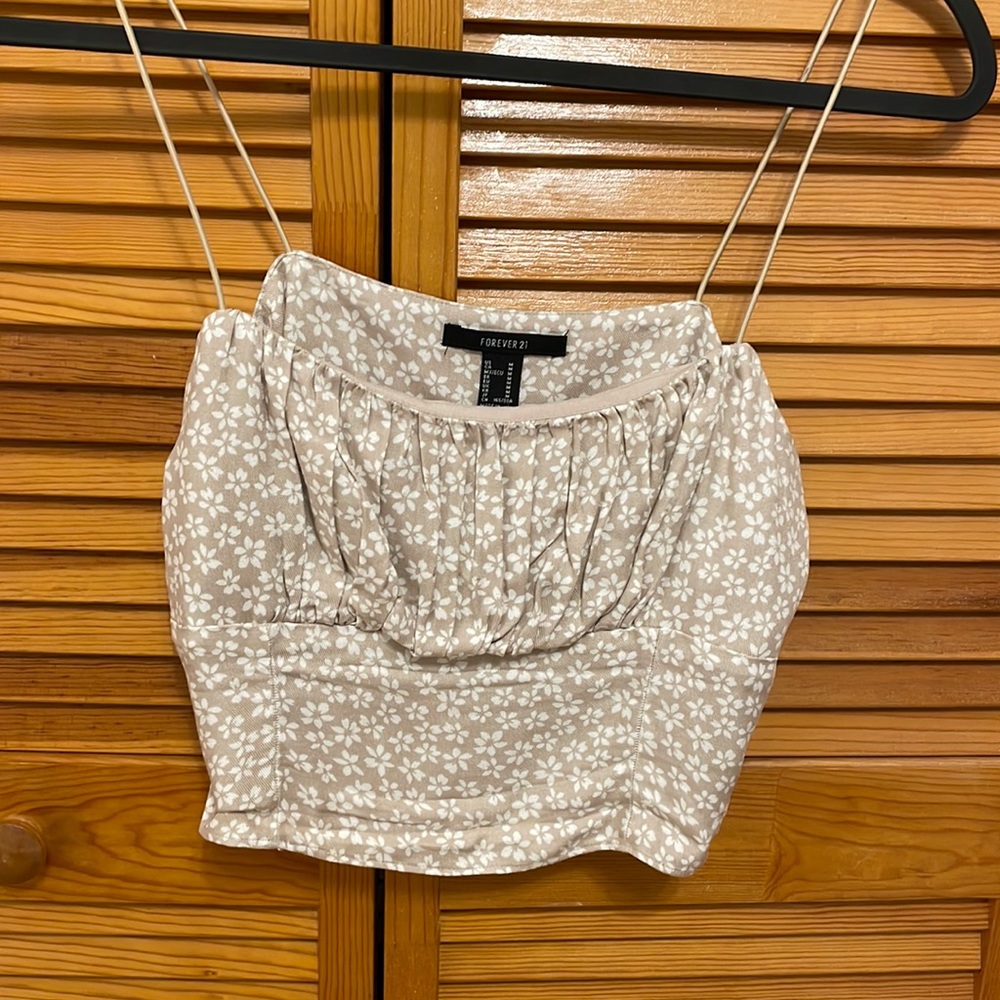 Flower crop top